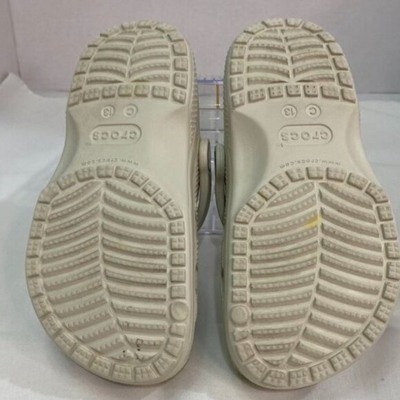 Crocs Classic Clog Kids Size 13 White Bone Slip-On Foam Sandals - Picture 6 of 9